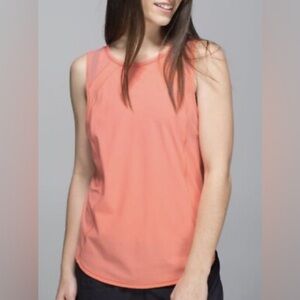 Lululemon Vibrant Orange Workout Top